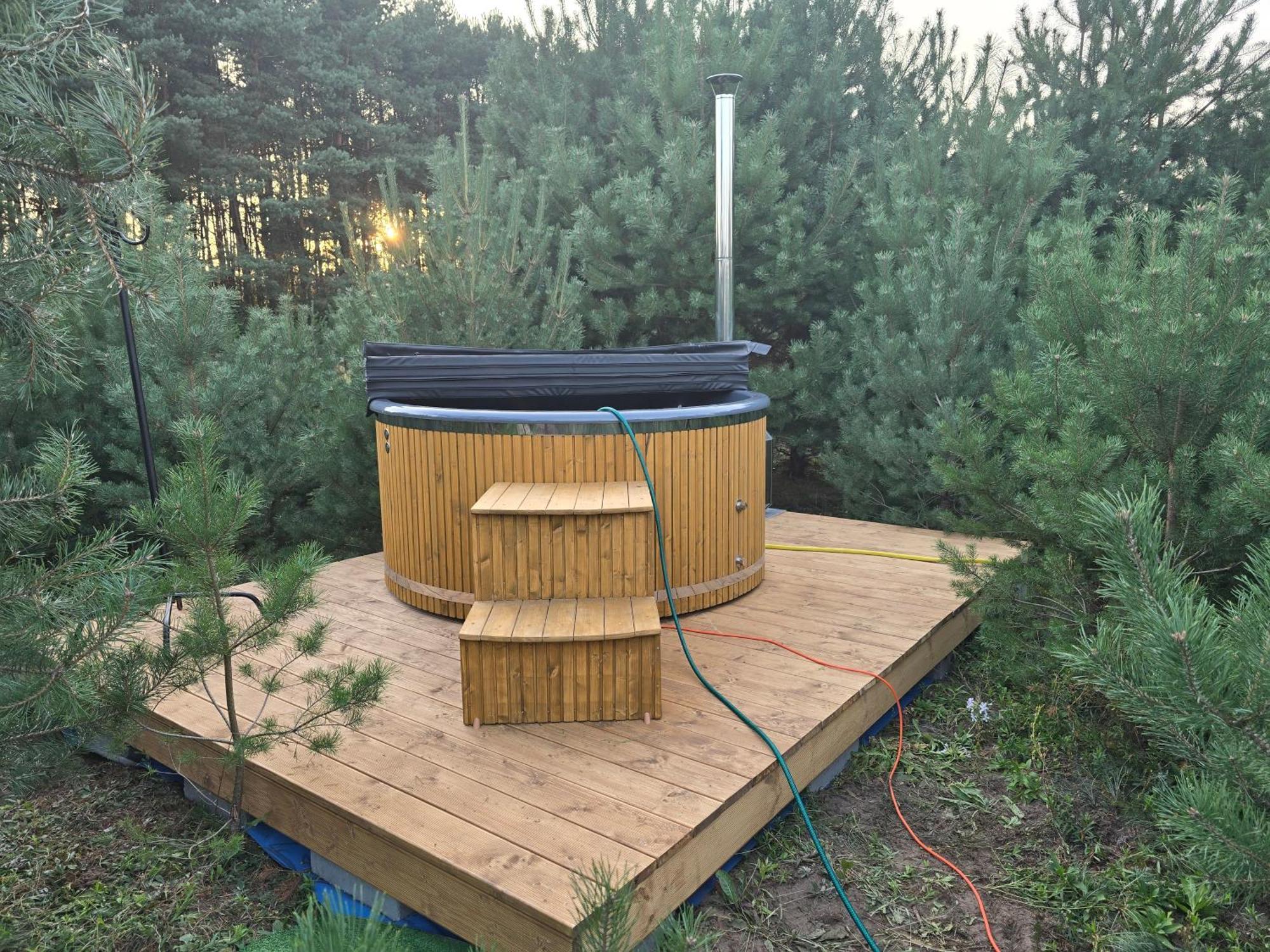 Oaza Swiety Spokoj - Domek Z Balia I Jacuzzi Rzasnik Εξωτερικό φωτογραφία